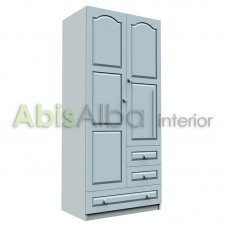 ГАРДЕРОБ ДВУКРИЛЕН С ЛОСТ И ТРИ ЧЕКМЕДЖЕТА - W231